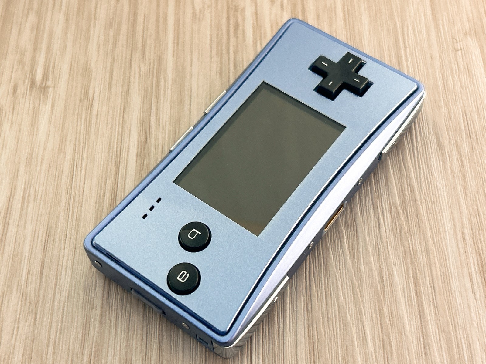 Mint – Nintendo GameBoy Micro Blue Console Tested w/ Charger & Case GBM