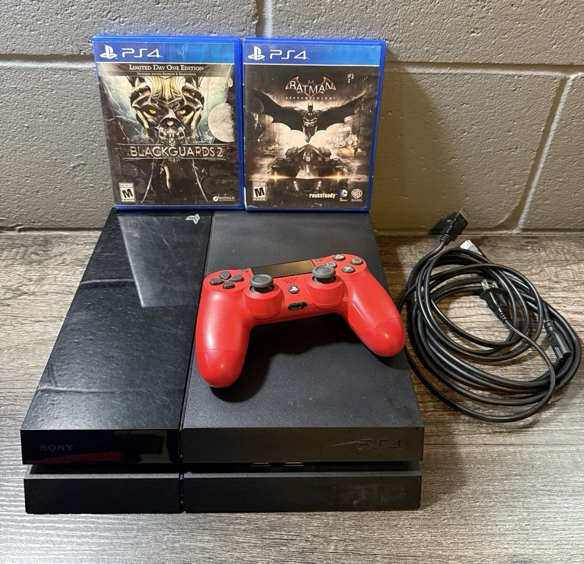 Sony Playstation 4 500GB-CUH-1115A Bundle + 2 Games -TESTED-WORKING