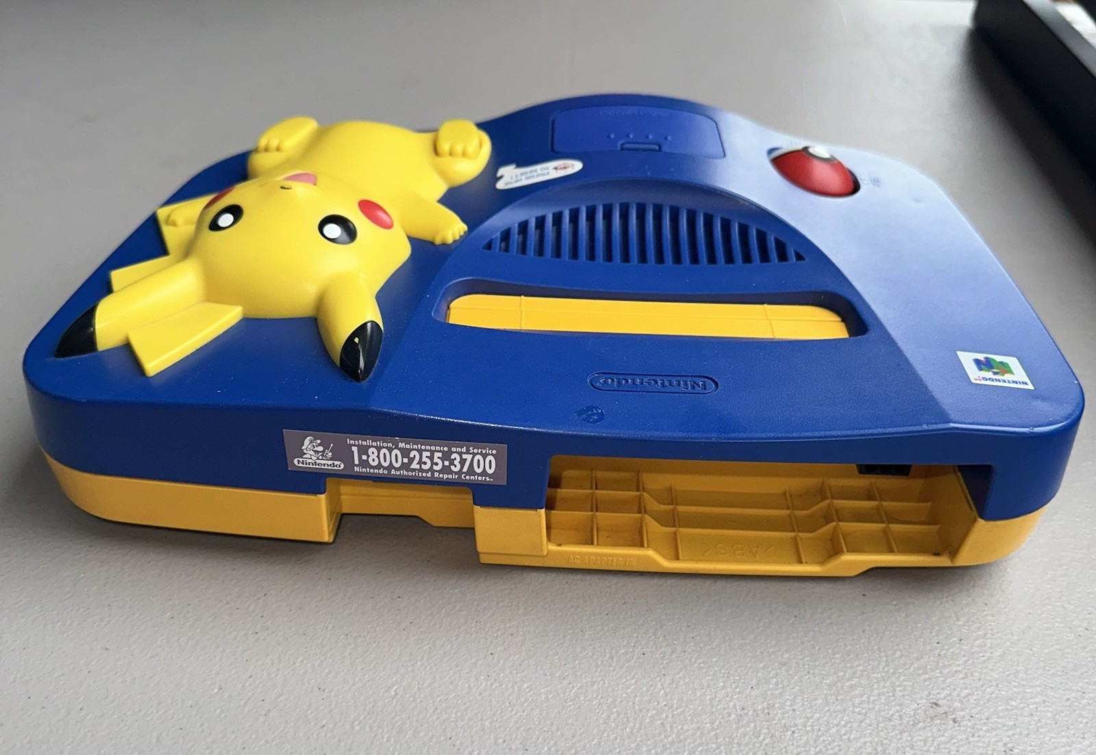 NINTENDO 64 N64 POKEMON PIKACHU EDITION CONSOLE ONLY Tested Works Great!