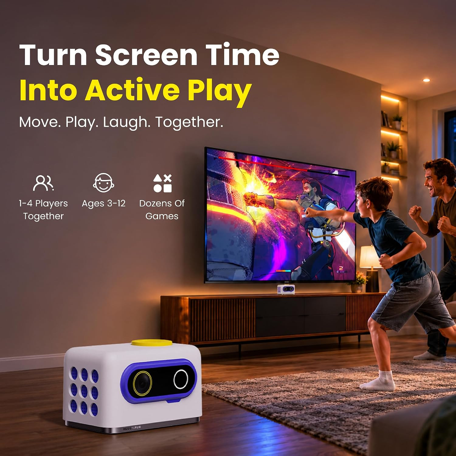 Motion Bundle – 3D AI Full-Body Motion Console for Kids and Families, 6 Free Gam