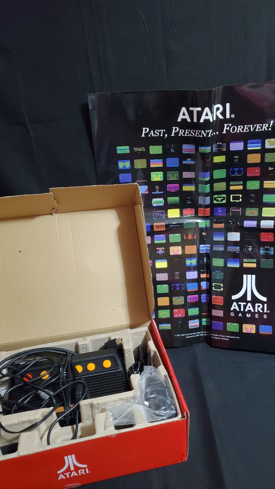 Atari Flashback 3 Classic Game Plug N Play Console 60 Games with Poster