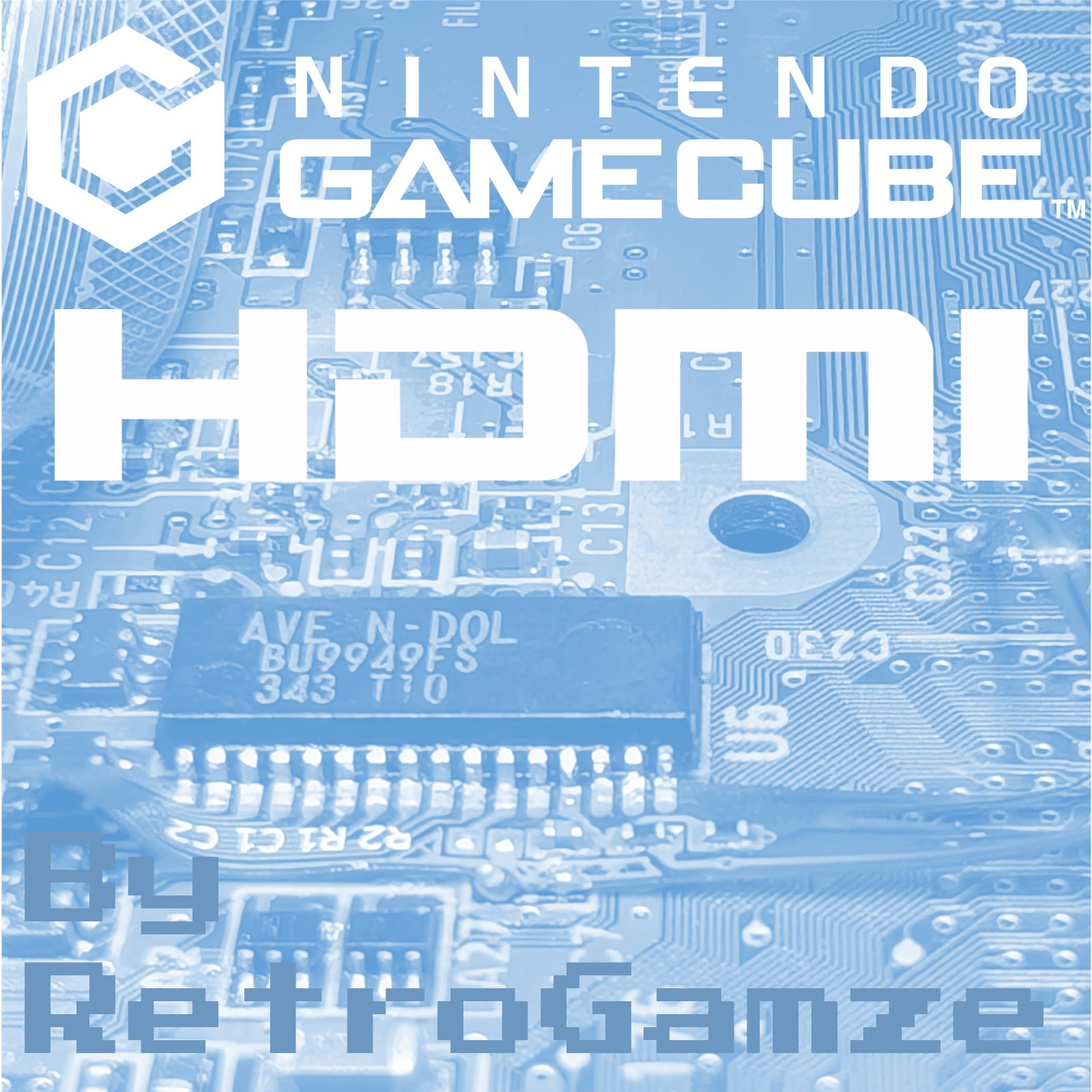 Nintendo GameCube DOL-001 – RetroGem HDMI – Recapped – Noctua
