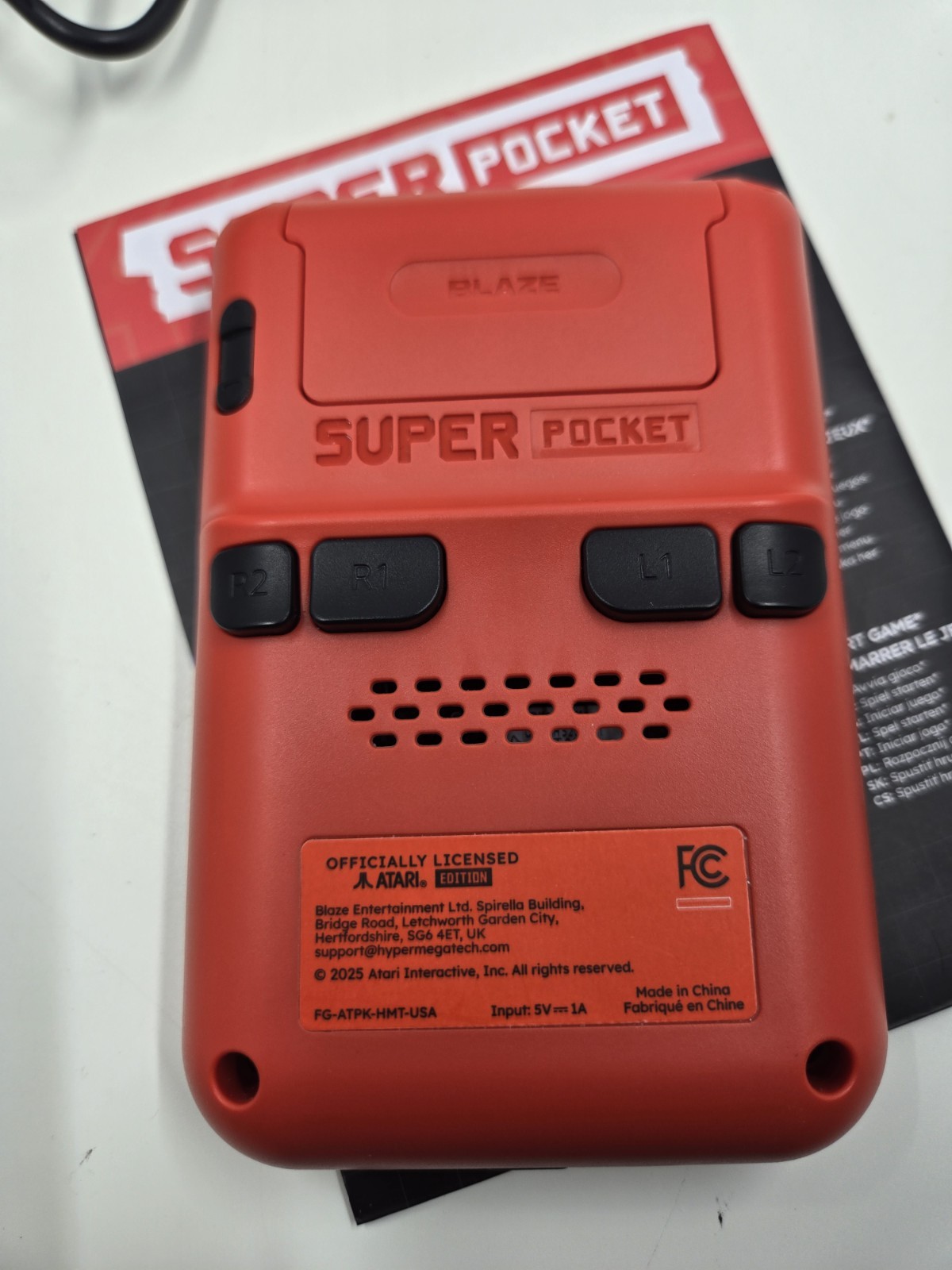 Atari Edition Super Pocket with 50 Built-in Games, Hyper Mega Tech, Evercade