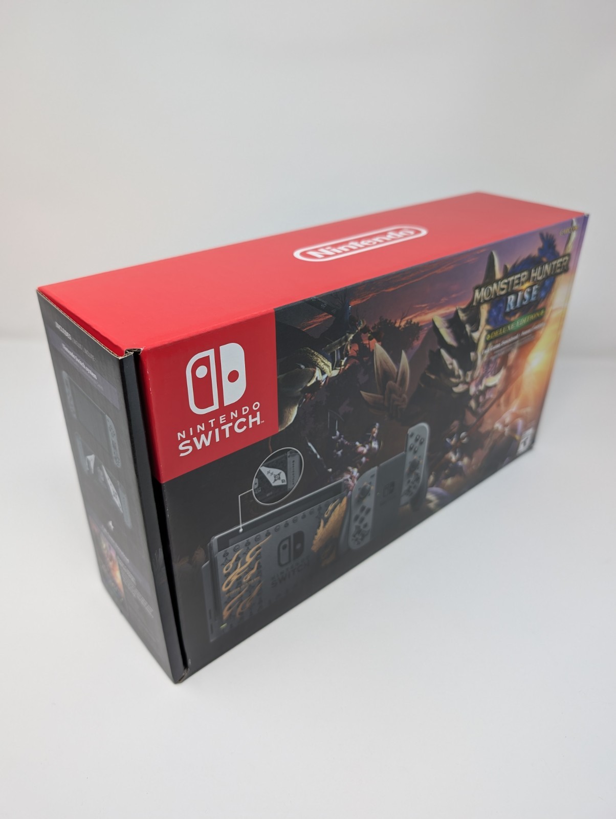 Nintendo Switch Monster Hunter Rise Console Deluxe Edition and Zelda Case – New