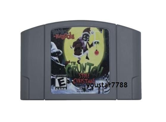 Banjo Kazooie Gruntch stole Christmas for n64 video Game English US version