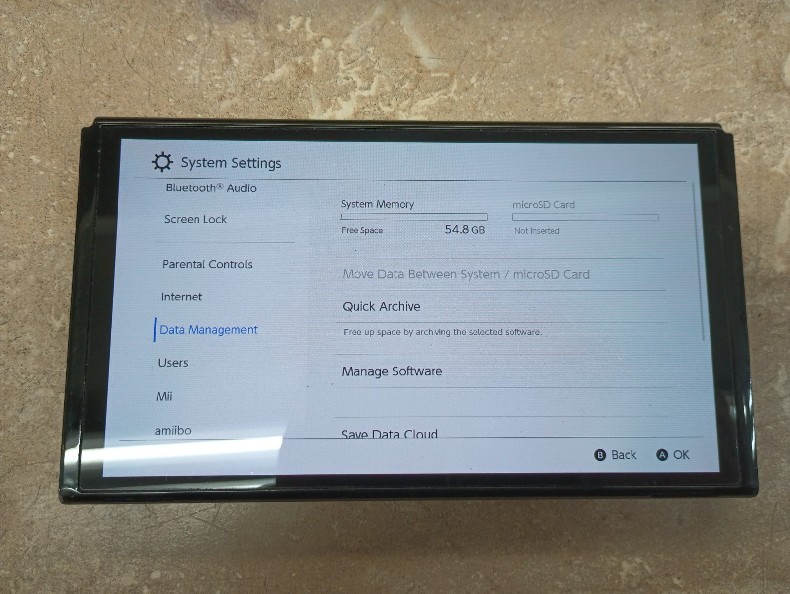 Nintendo Switch OLED (no Joy Cons) w/ Dock & Cables