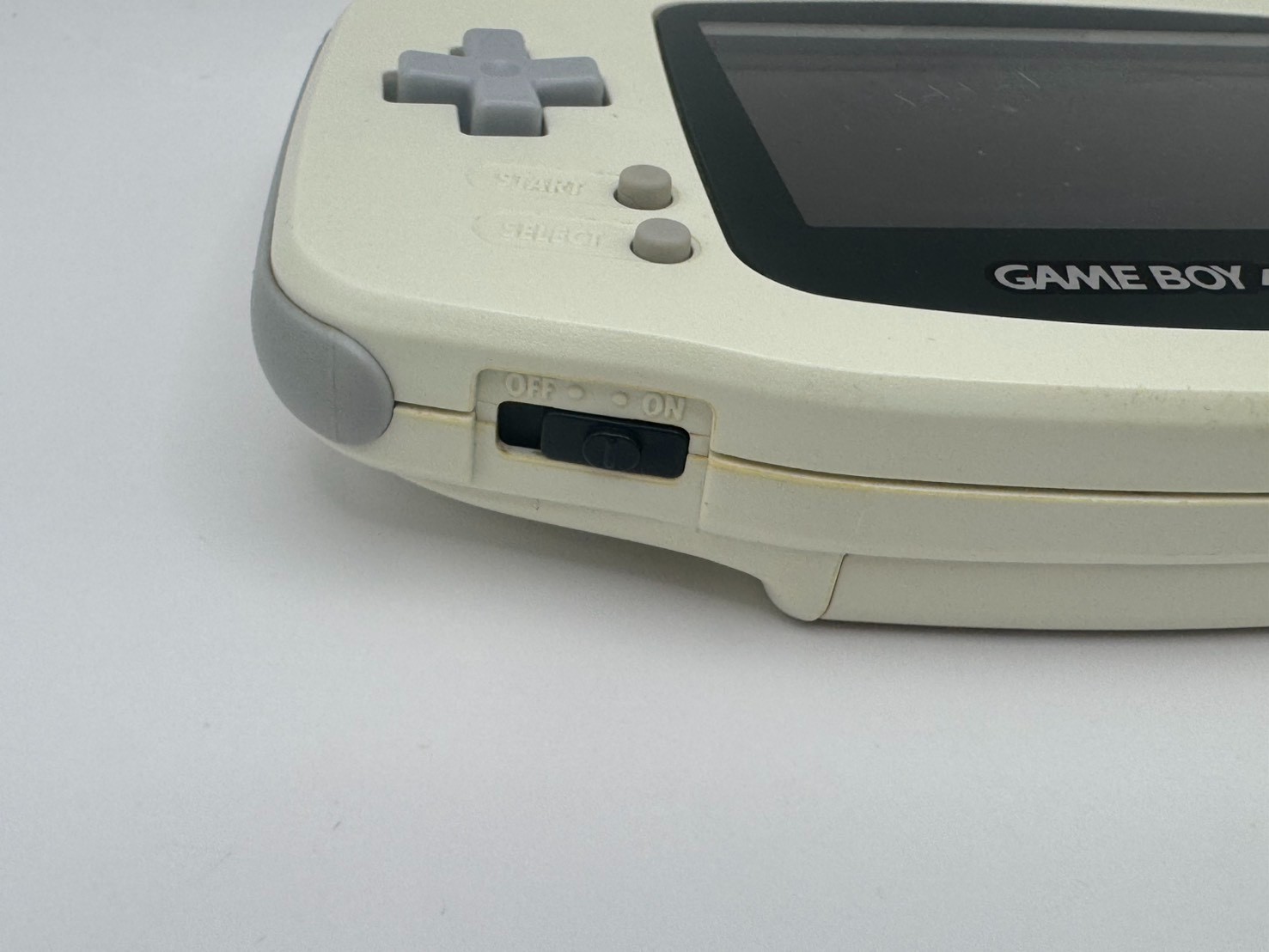 Nintendo Game Boy Advance White AGB-001 Console Tested LCD Dark Marks Japan
