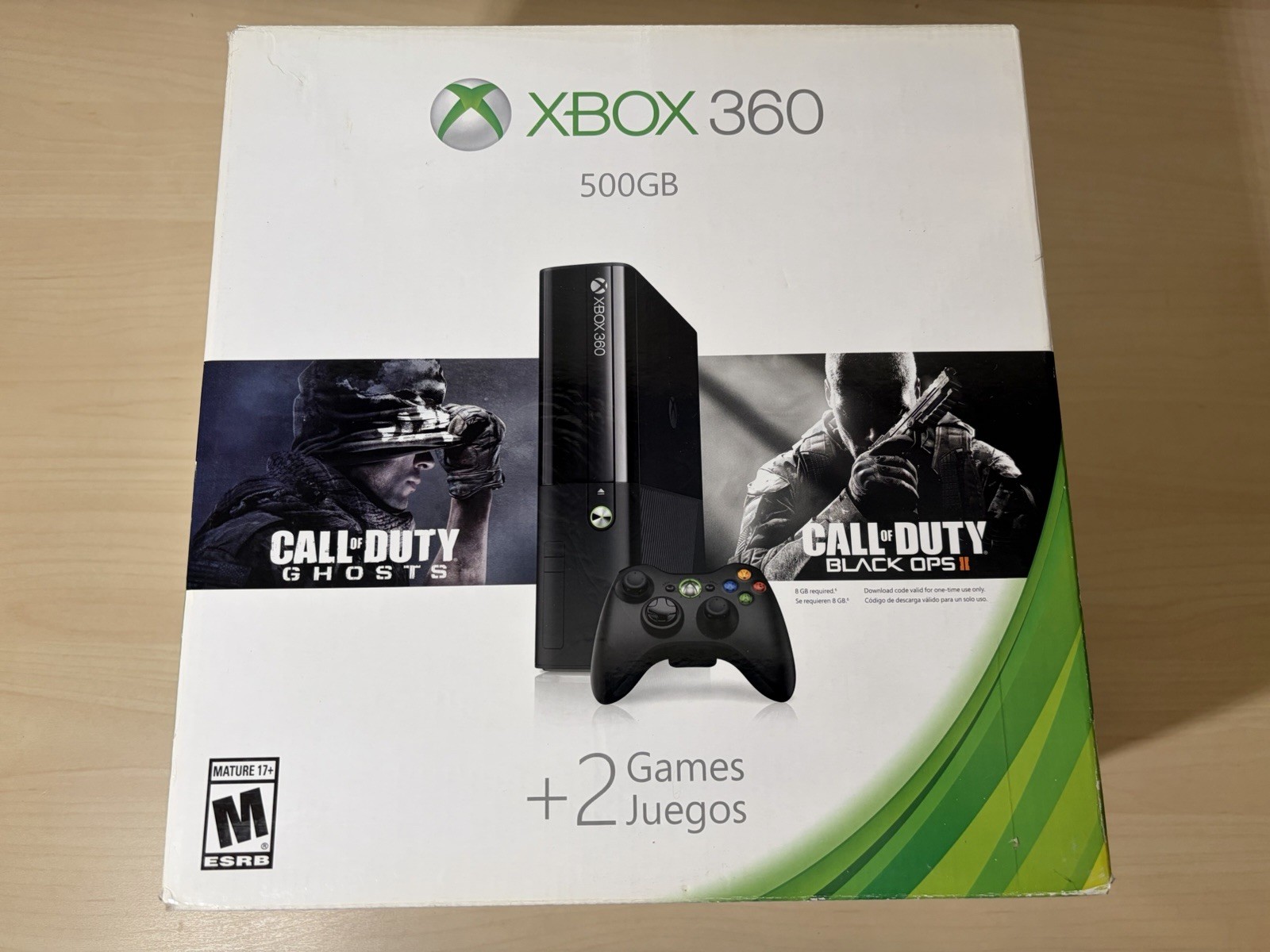 New In Box – Microsoft Xbox 360 Black 500GB Call Of Duty Black Ops II System