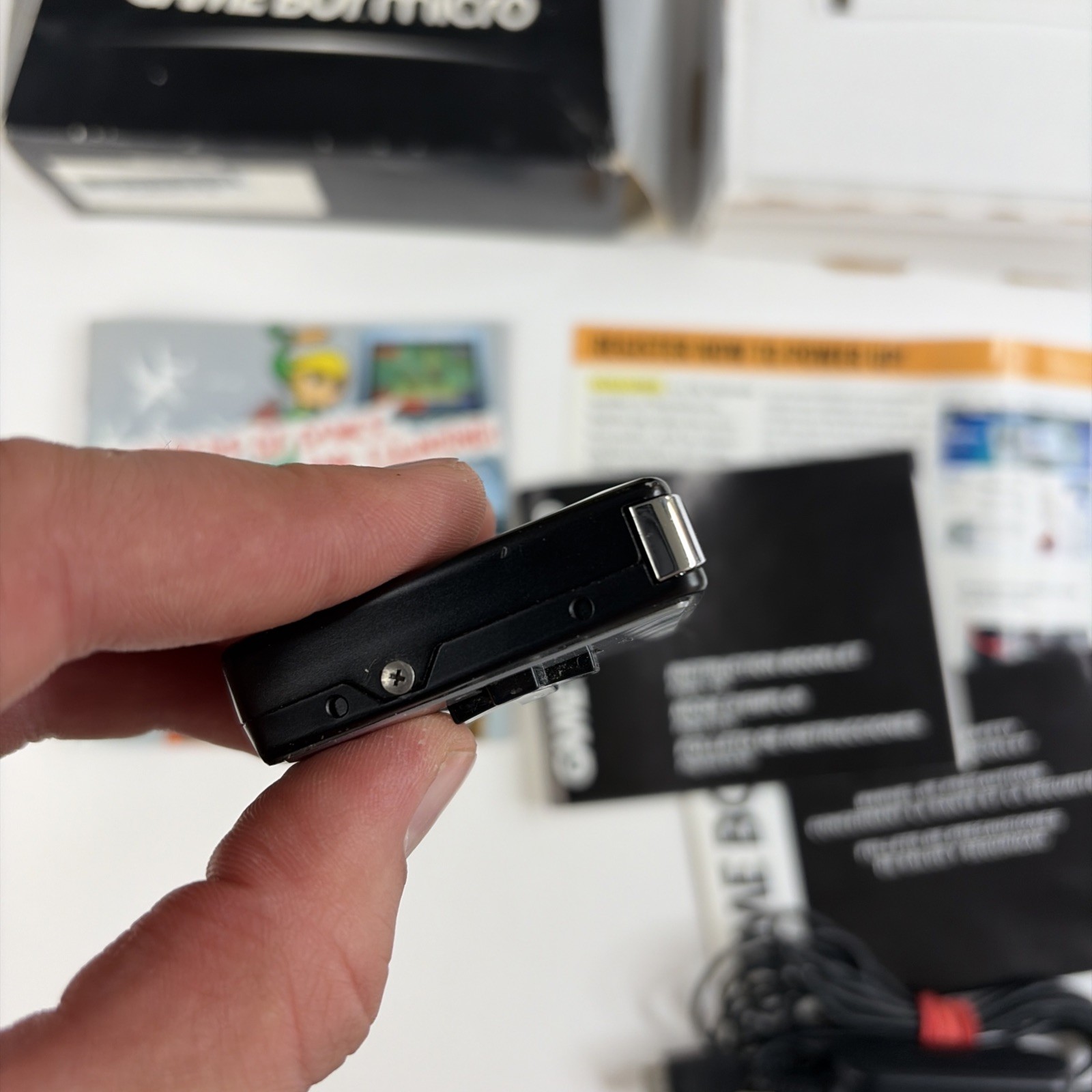 Gameboy micro With Complete In big box Inserts, Charger, Faceplates OEM