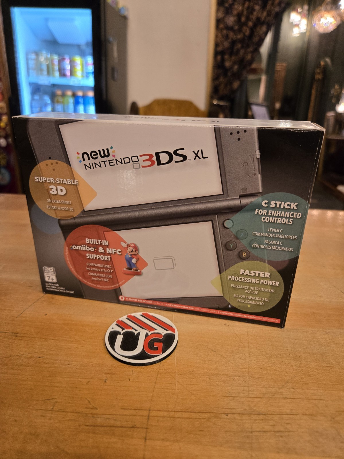 BOX ONLY New Nintendo 3ds Xl New Black Console
