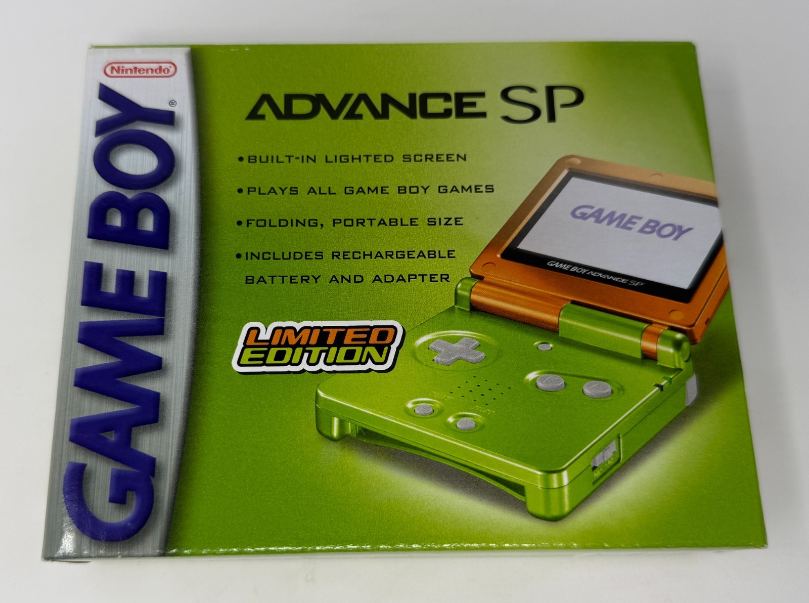 Nintendo Game Boy Advance SP Limited Edition Lime Orange *BRAND NEW / SEALED*