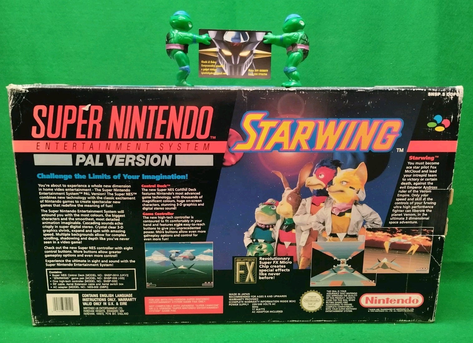 SNES SUPER NINTENDO STARWING Edition, SNSP-UKV SNSP-001 A Pal Version 1992 Japan