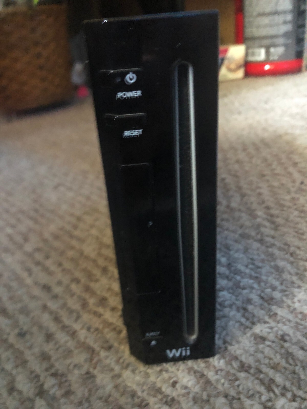 Black Nintendo Wii With 2 Controllers and All Cords