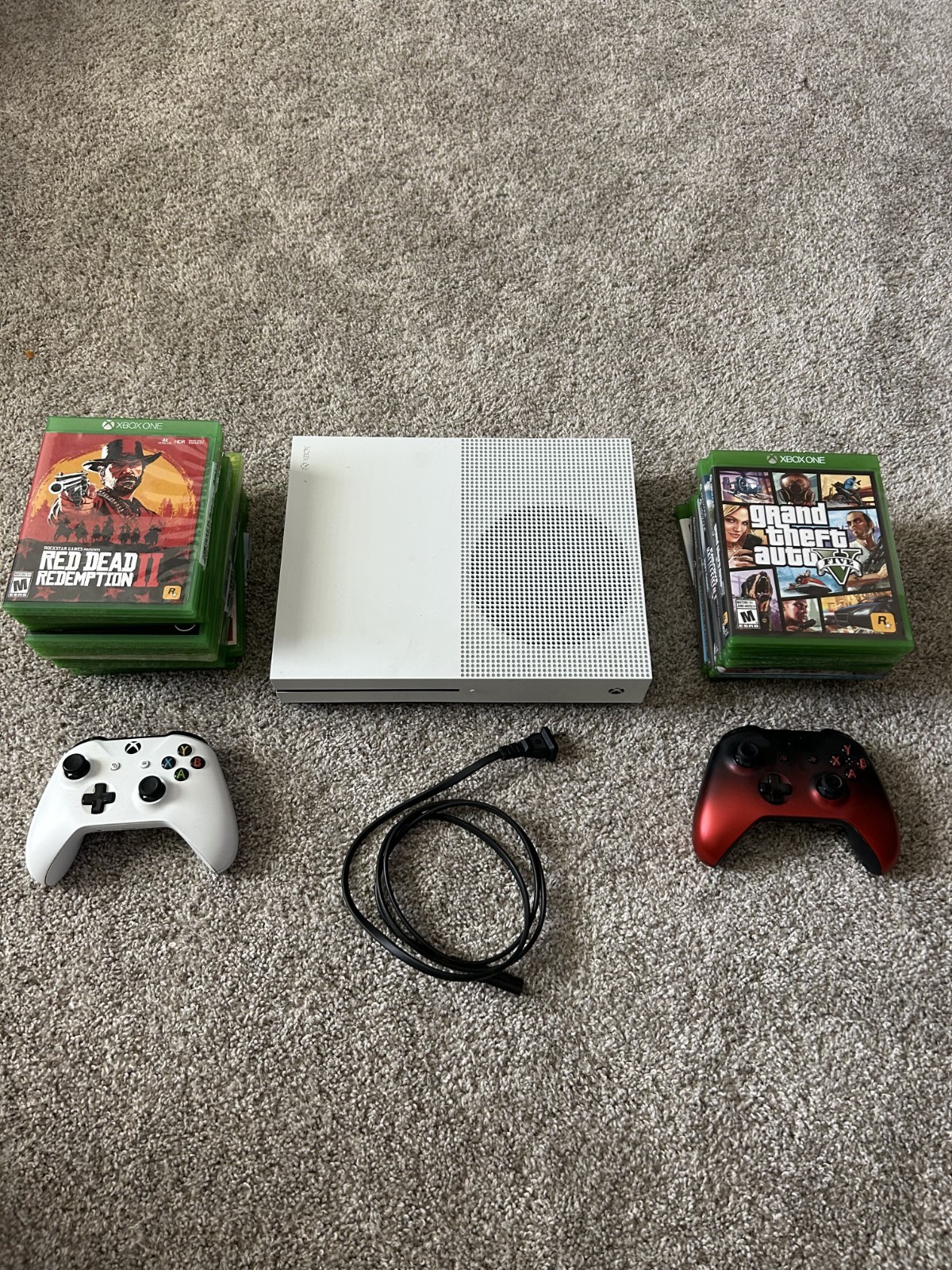 Microsoft Xbox One S 500GB White Console 4K UHD Wi-Fi Blu-Ray HDMI