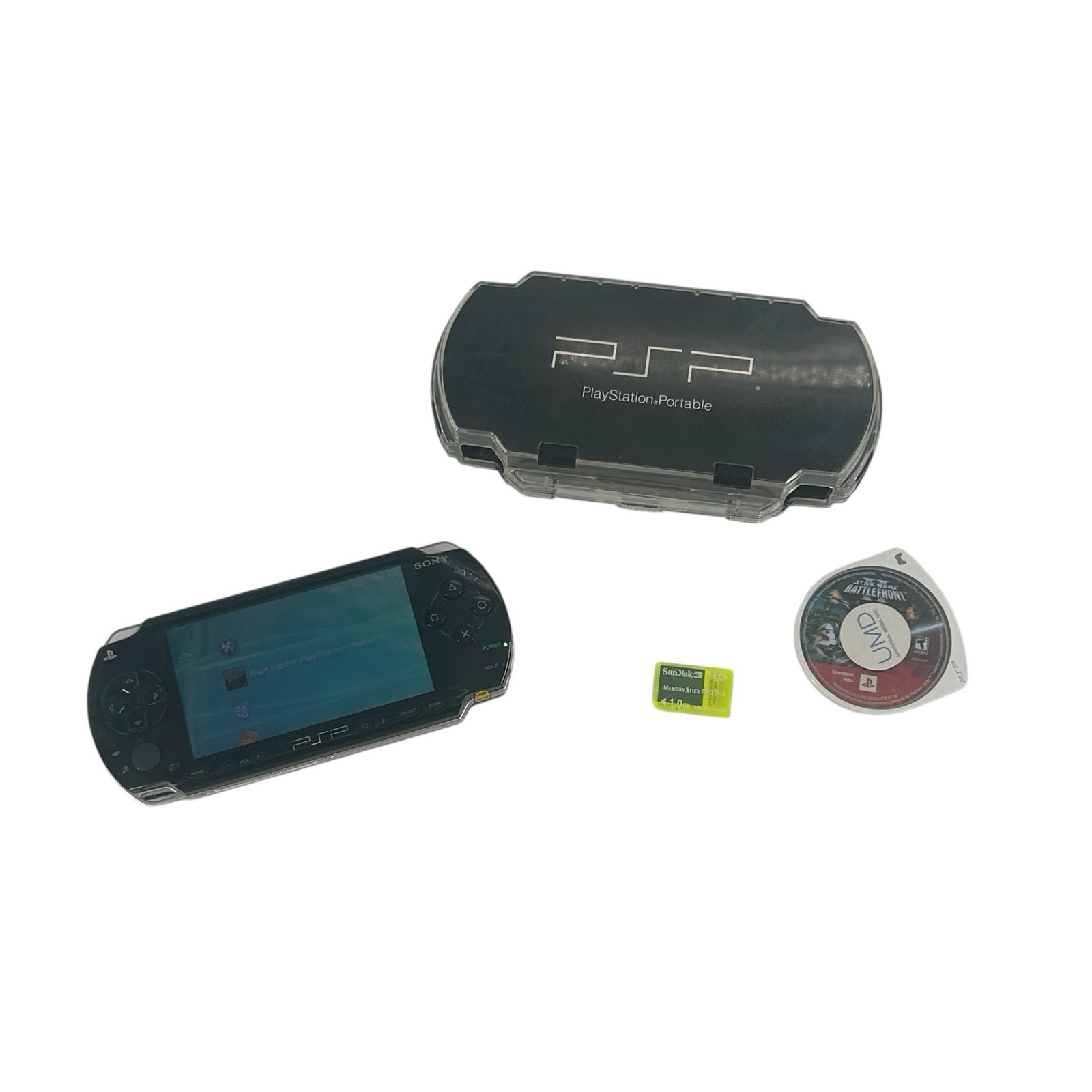 Sony PSP Bundle – Console 1001, Case, 1.0 GB Memory Card & 1 Game Fast Shipping