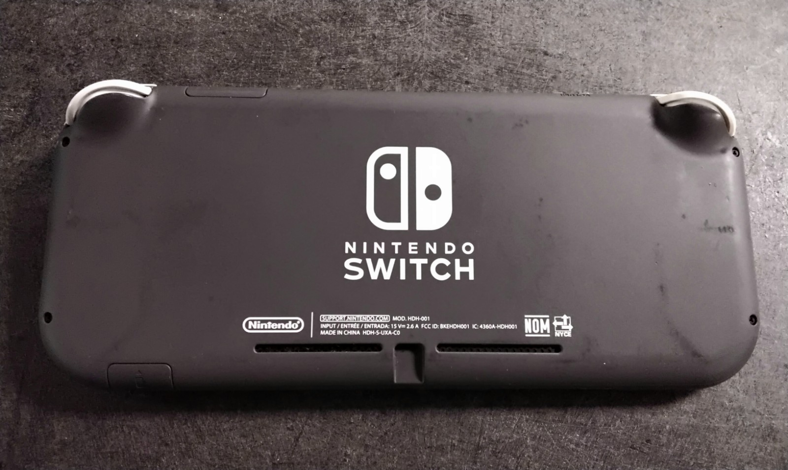 Nintendo Switch Lite Gray Handheld System (For Parts / Not Working)