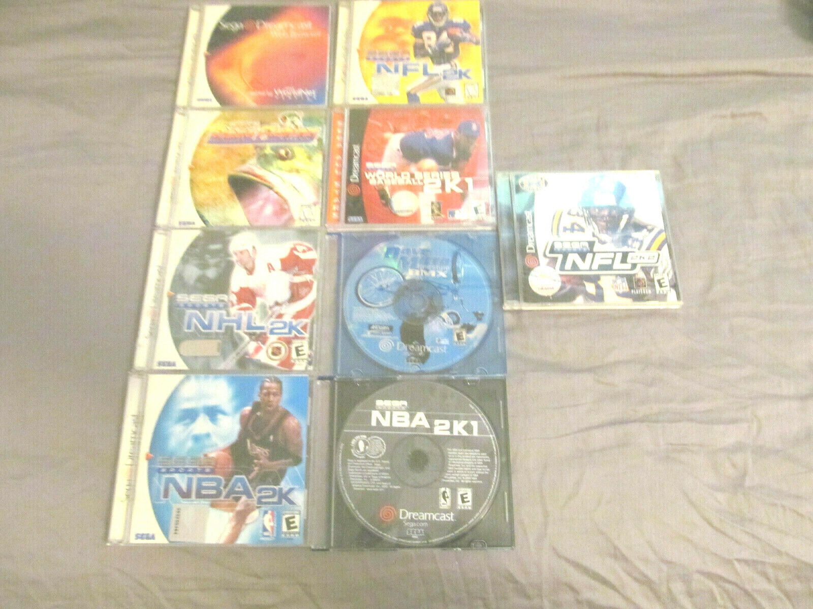 Sega Dreamcast Console Bundle System with 9 Games NEW Save BATTERY REV 0 Zero