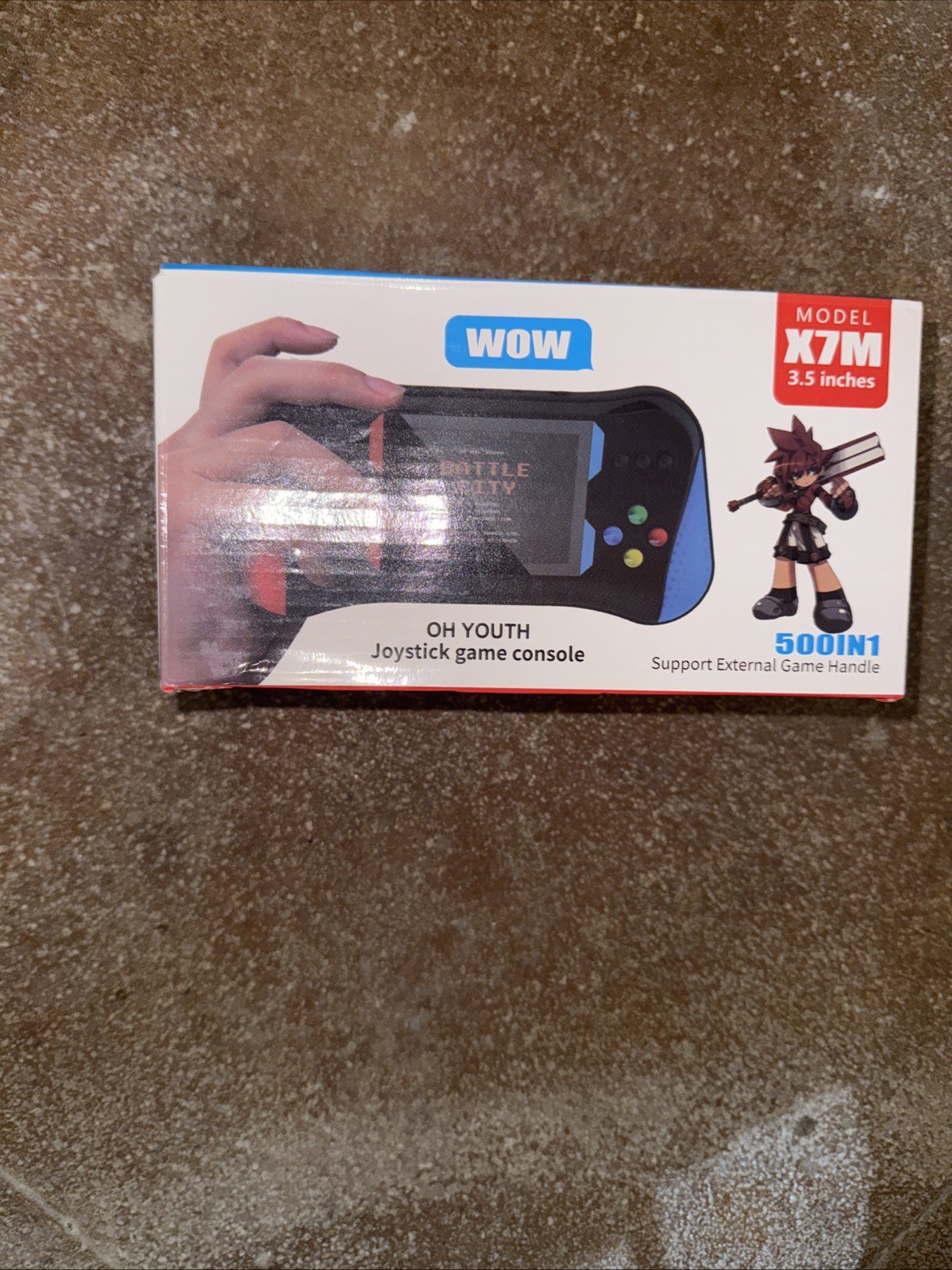 OH YOUTH JOYSTICK GAME CONSOLE- MODEL X7M – 3.5 INCHES -RED & BLUE –