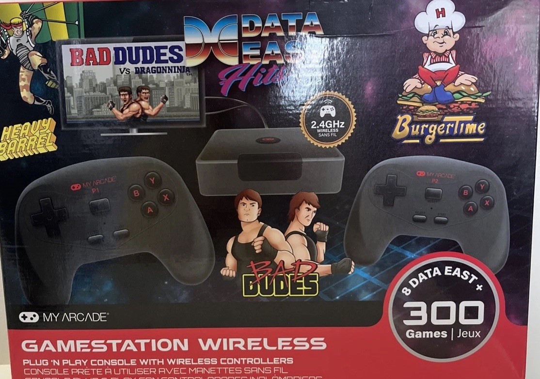 My Arcade Gamestation Wireless Console w/ 300 Games & 2 Controllers Plug & Play