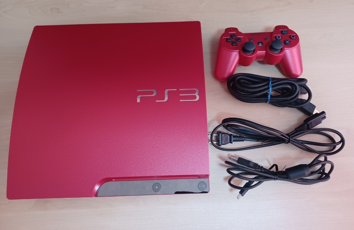 PlayStation 3 PS3 Console 320GB Scarlet red Japan CECH-3000BSR Console charrger