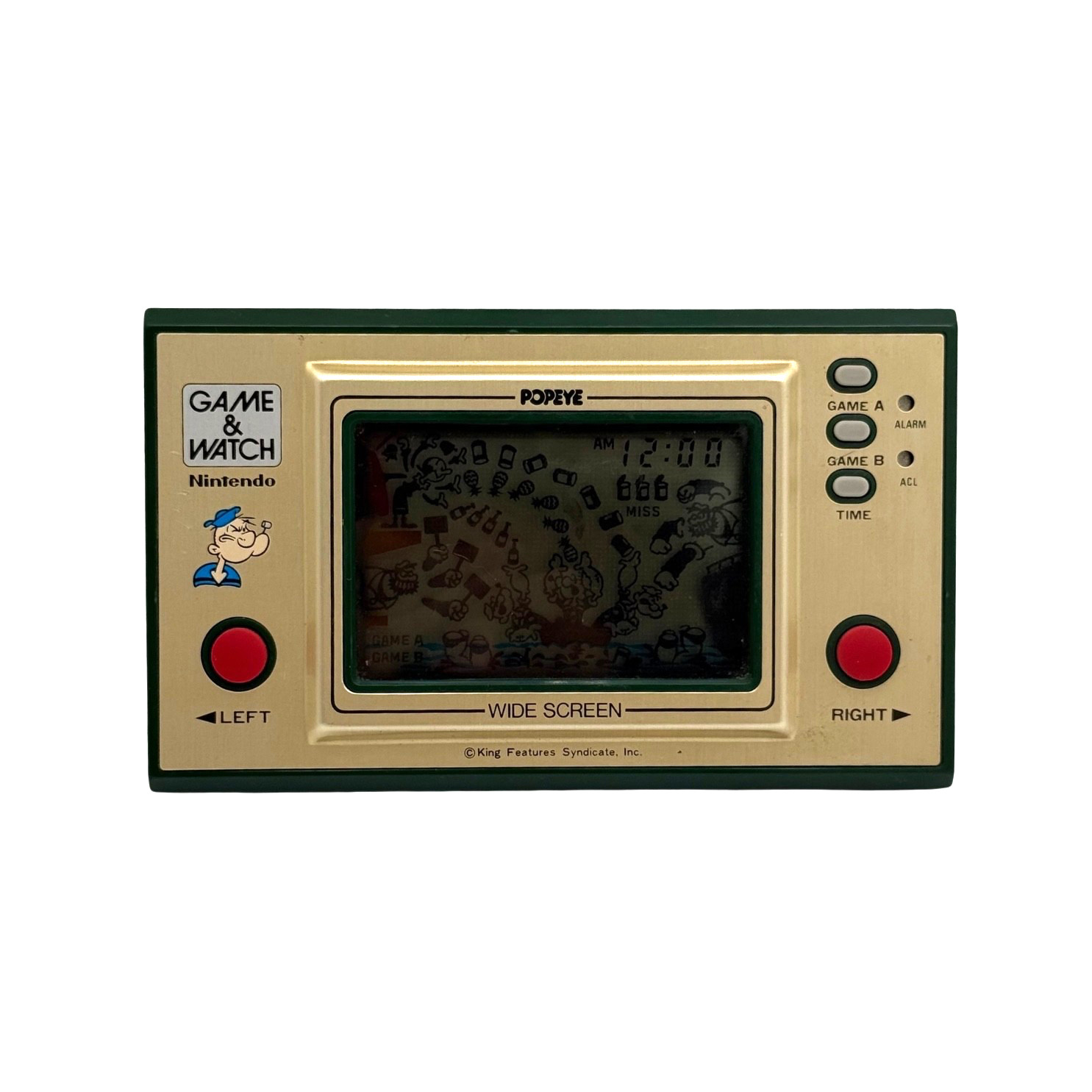 Nintendo Game & Watch Popeye PP-23 Wide Screen 1981 Tested Works Japan