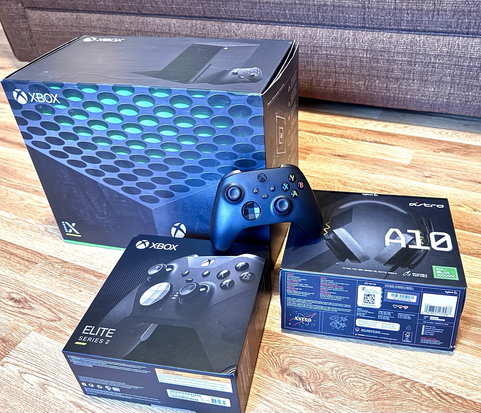 Xbox Series X Console Xbox Elite Series 2 Controller Logitech Astro A10 Headset