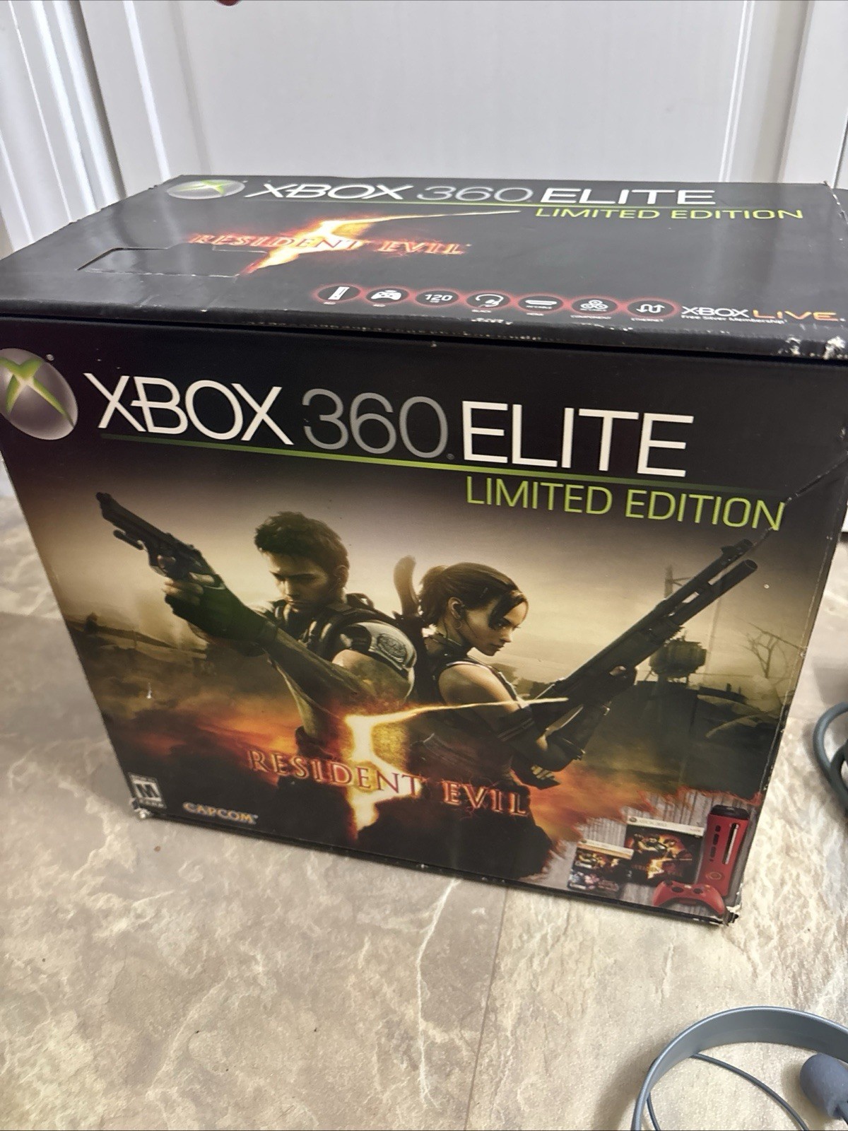 Microsoft Xbox 360 Elite Resident Evil 5 Limited Edition 120GB Red Console…