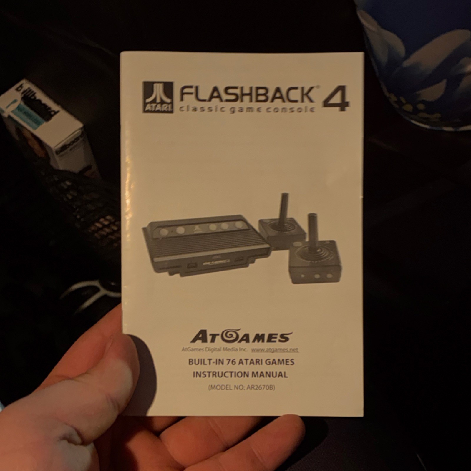 Atari Flashback 4 Console Black Orange 76 Built-in Games 2 Joysticks Box