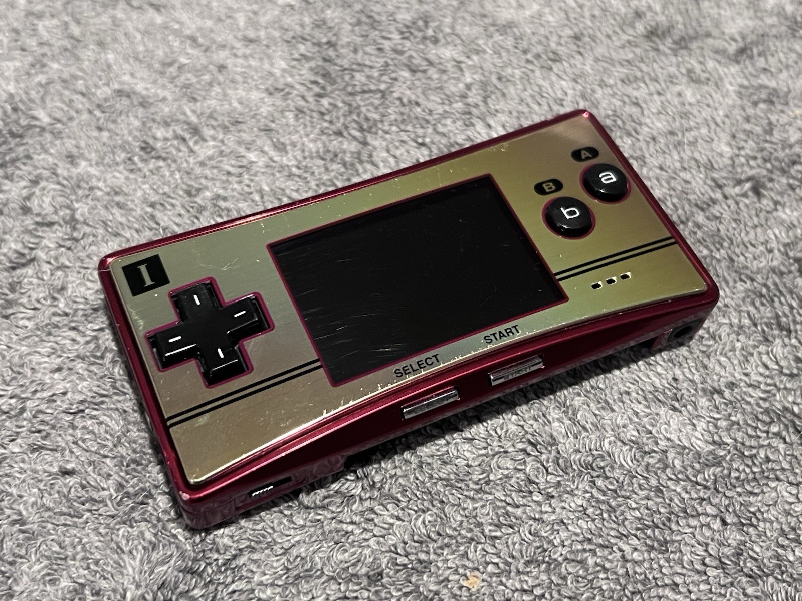 Nintendo Game Boy Micro 20th Anniversary Edition OEM Charger + Faceplate Tested