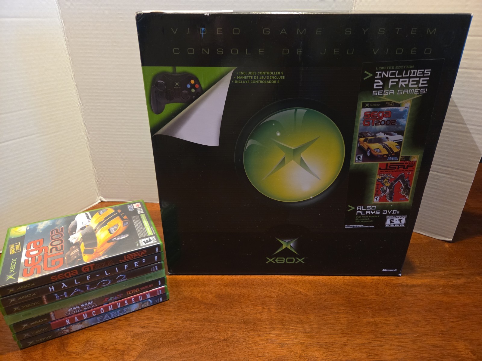 Microsoft Original Xbox Console Bundle, Halo 1&2 Half Life 2 & More Tested Works