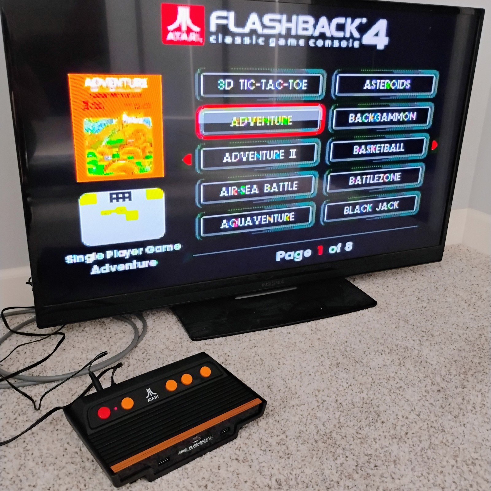 Atari Flashback 4 AtGames Plug N Play 76 Built In Games w 2 Wireless Joysticks