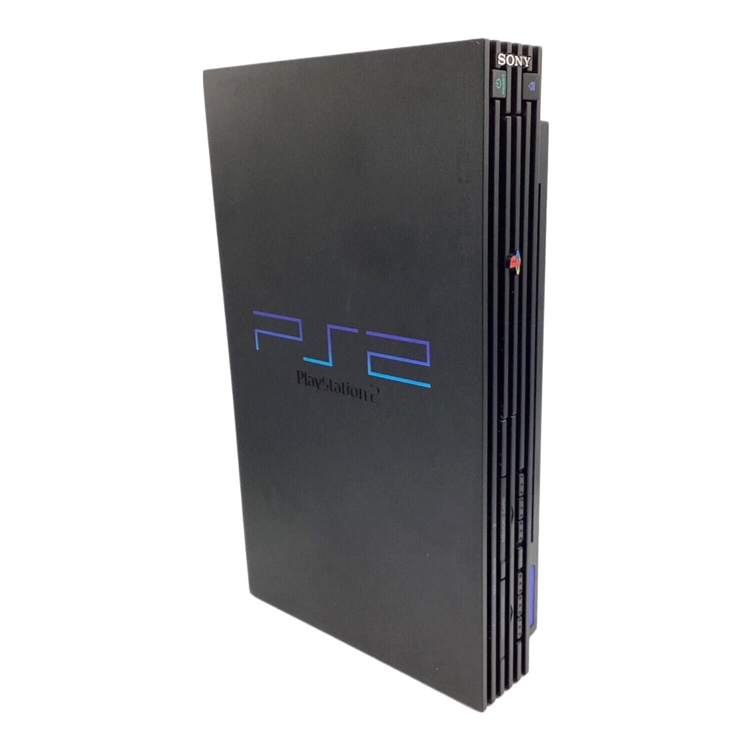 Sony PlayStation 2 PS2 SCPH-30000 Black Console w/ Two Controllers No Cable