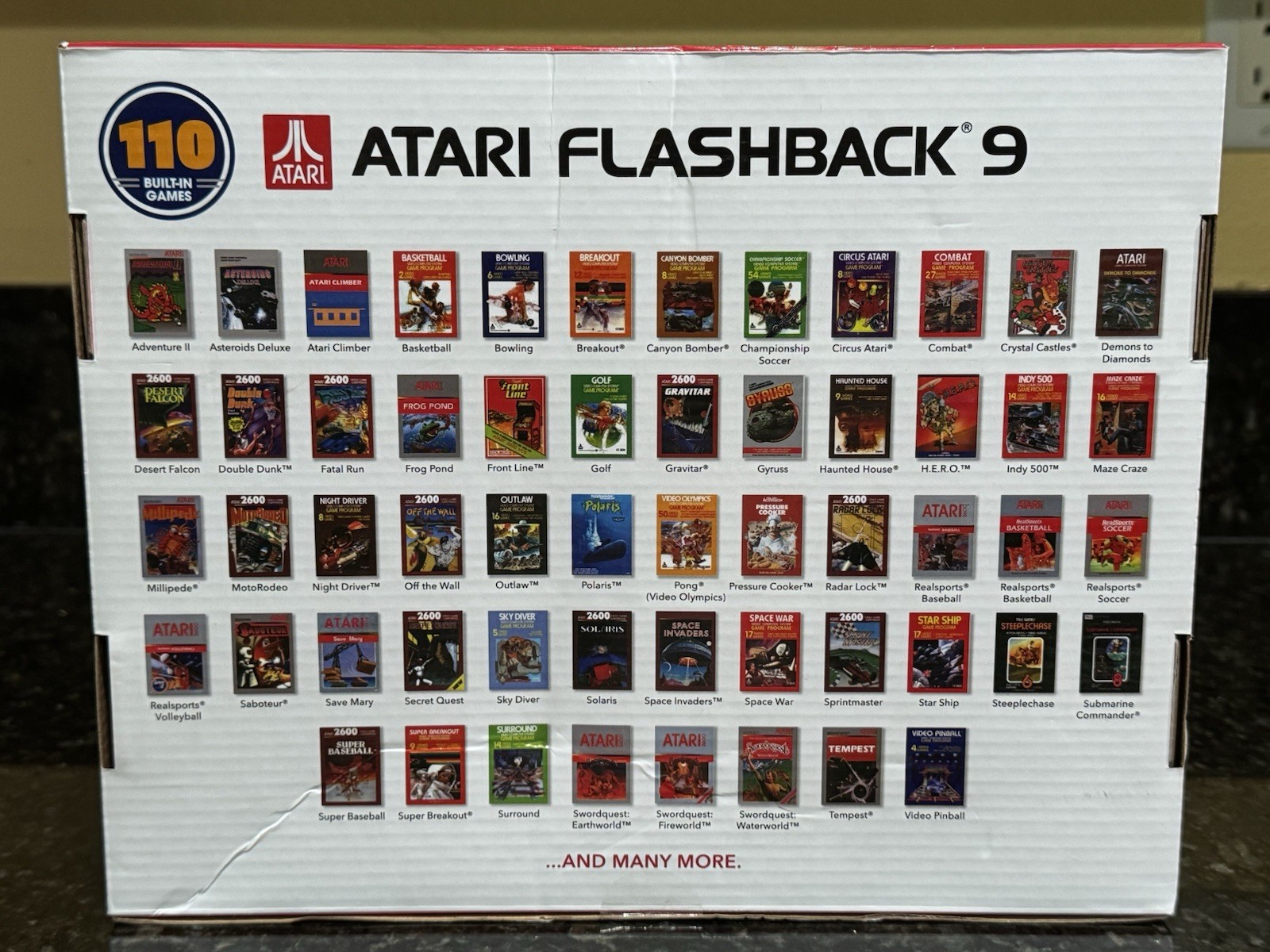 Atari Flashback Lot Flashback 9 110 Games + Pong & Asteroids 20 Games Each