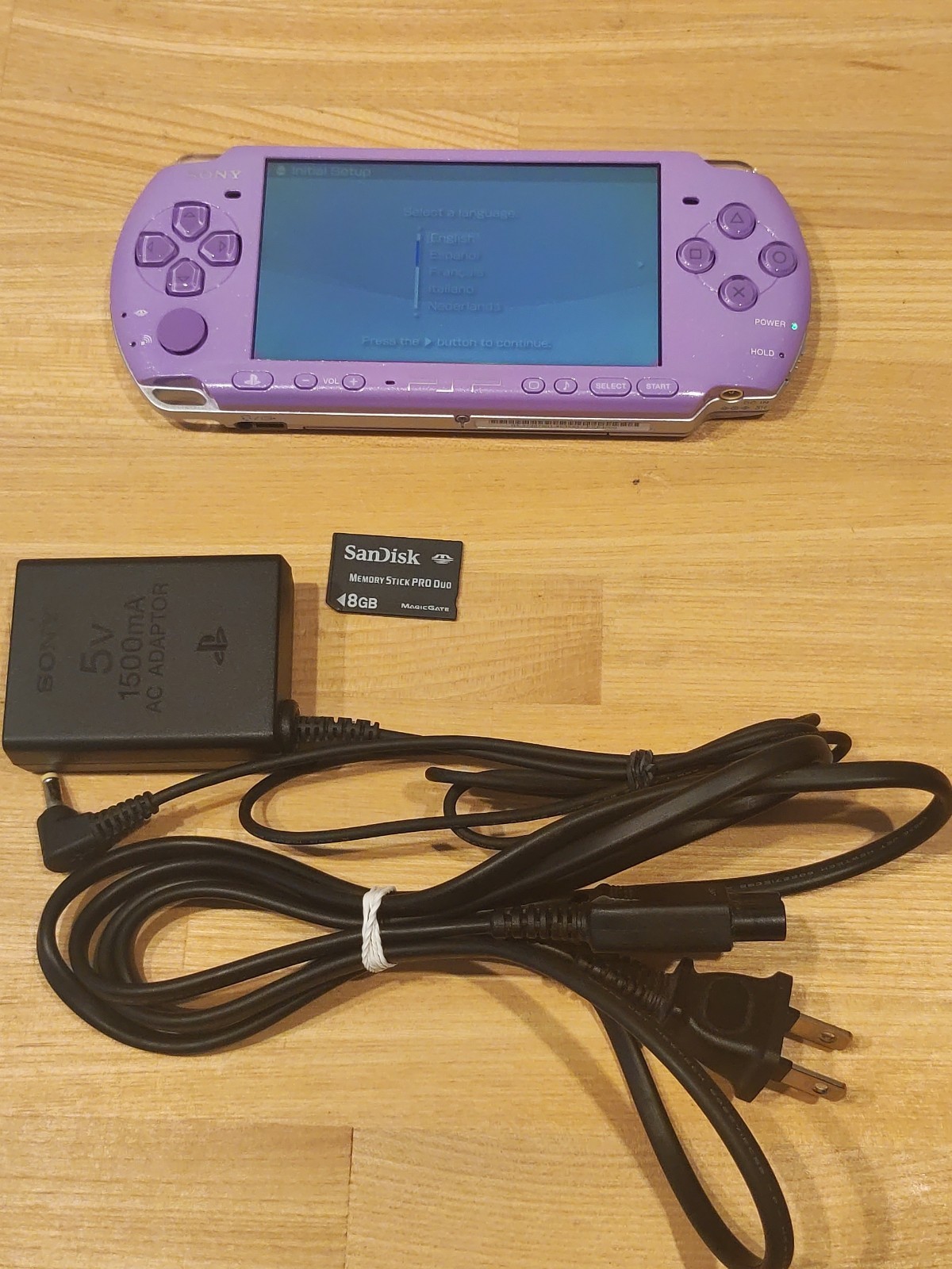 SONY PSP – 3000 Lilac Purple Tested Rare Region free for games