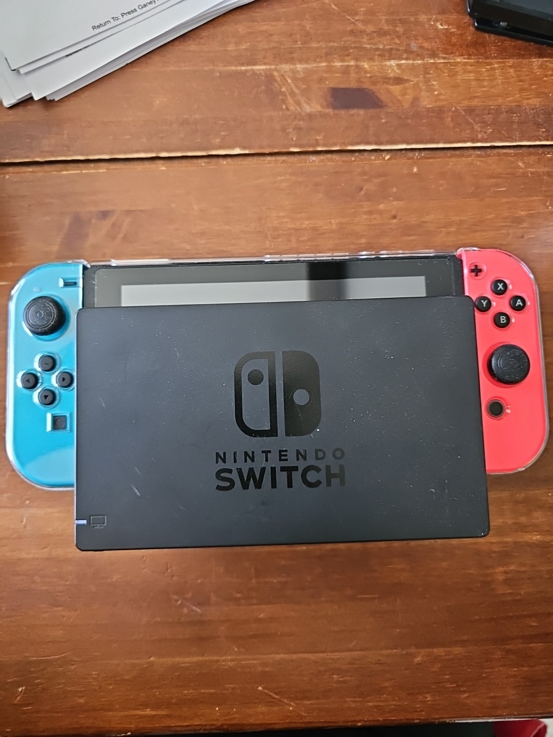 Nintendo Switch 32GB Gray Console with Neon Red and Neon Blue Joy-Con
