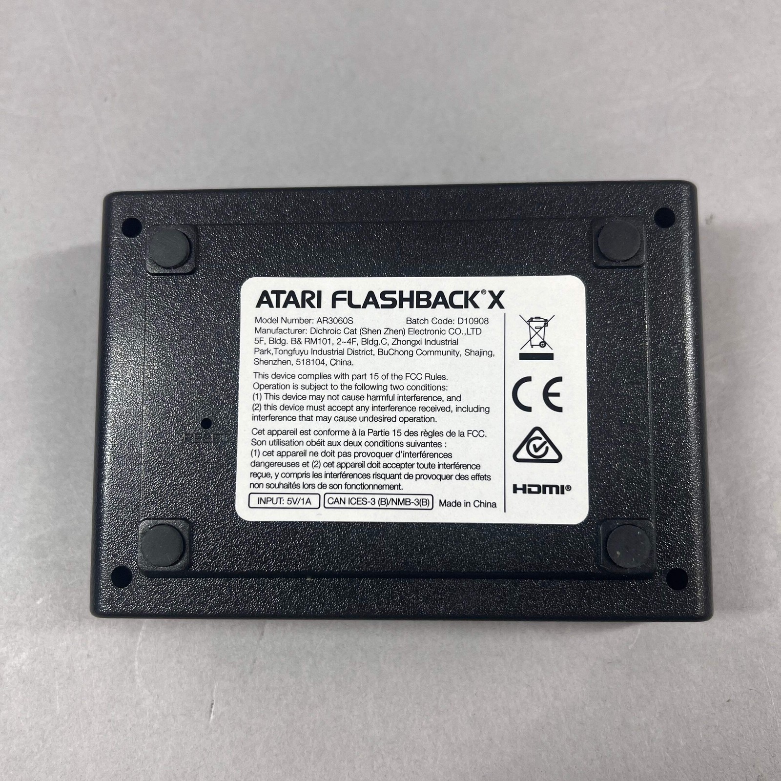 Nintendo Atari Video Game Console AR3060S Black