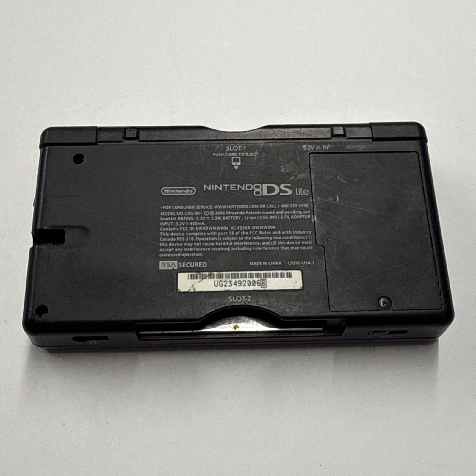 Defective – Nintendo DS Lite Handheld System – Cobalt Blue Black No Power 0729