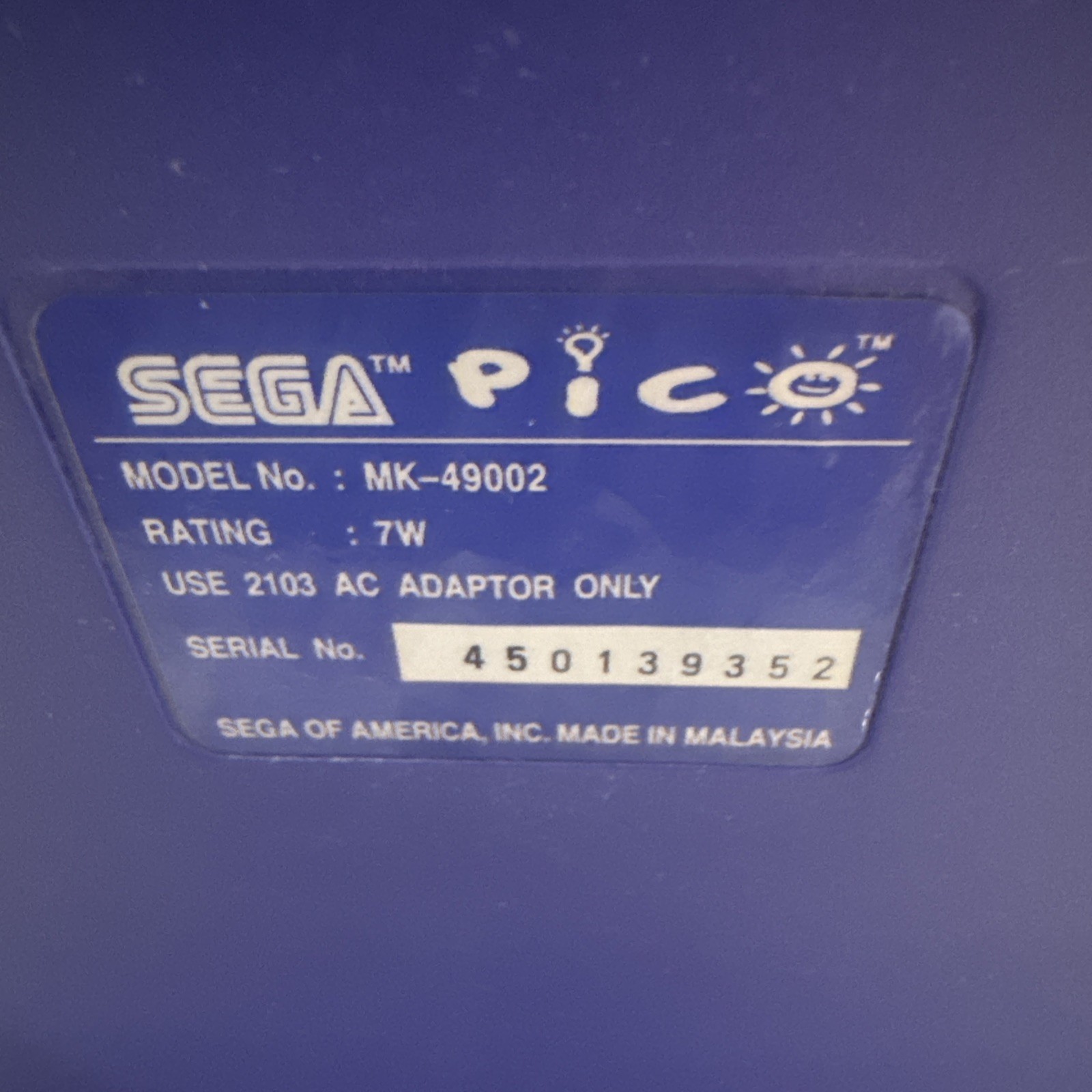Sega Pico MK-49002 Console Bundle | 4 Games | Tested🔥🔥🔥