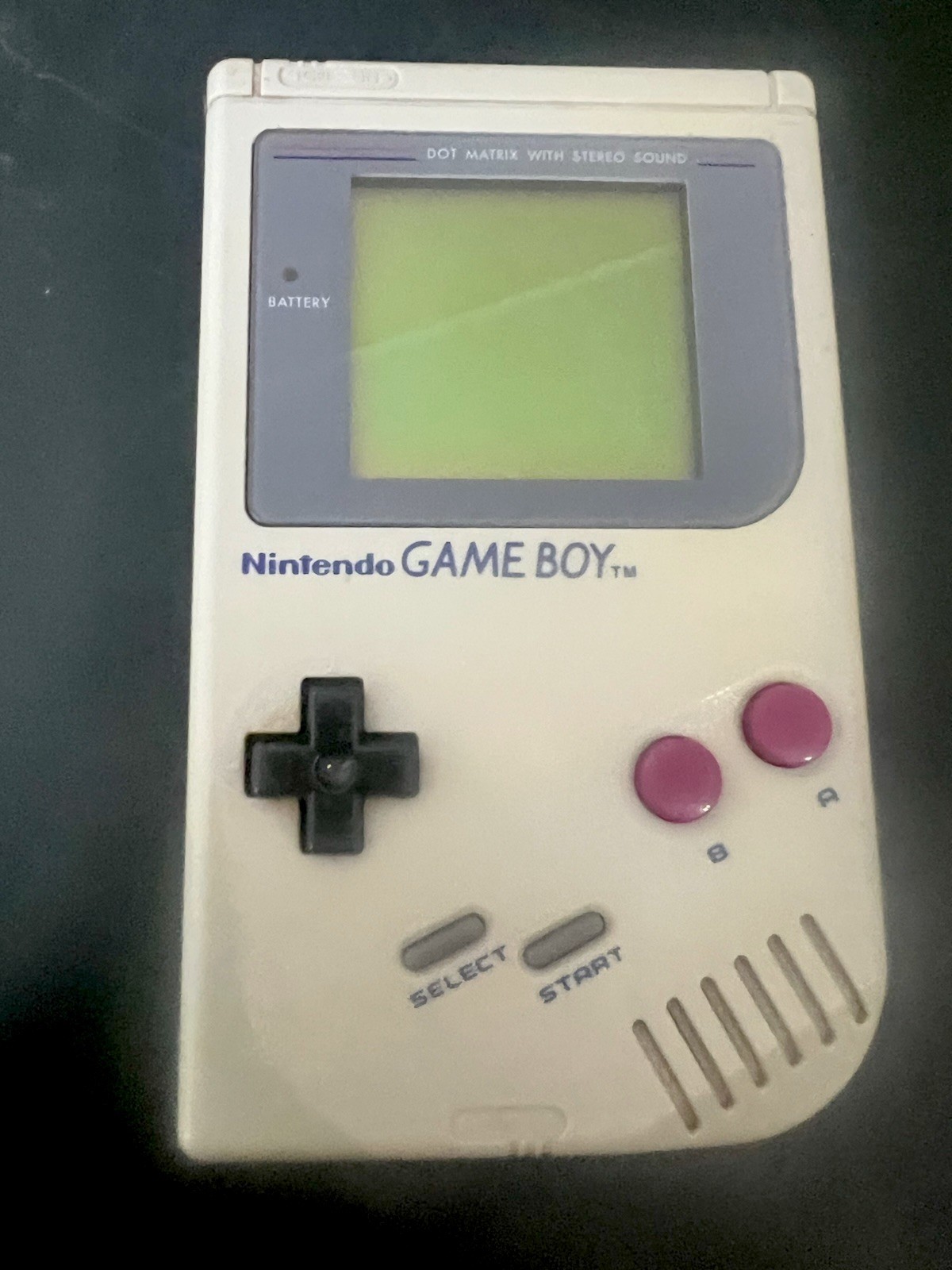 Nintendo Game Boy DMG-01 Gray Handheld Console NTSC-U/C Stereo Headphone Jack
