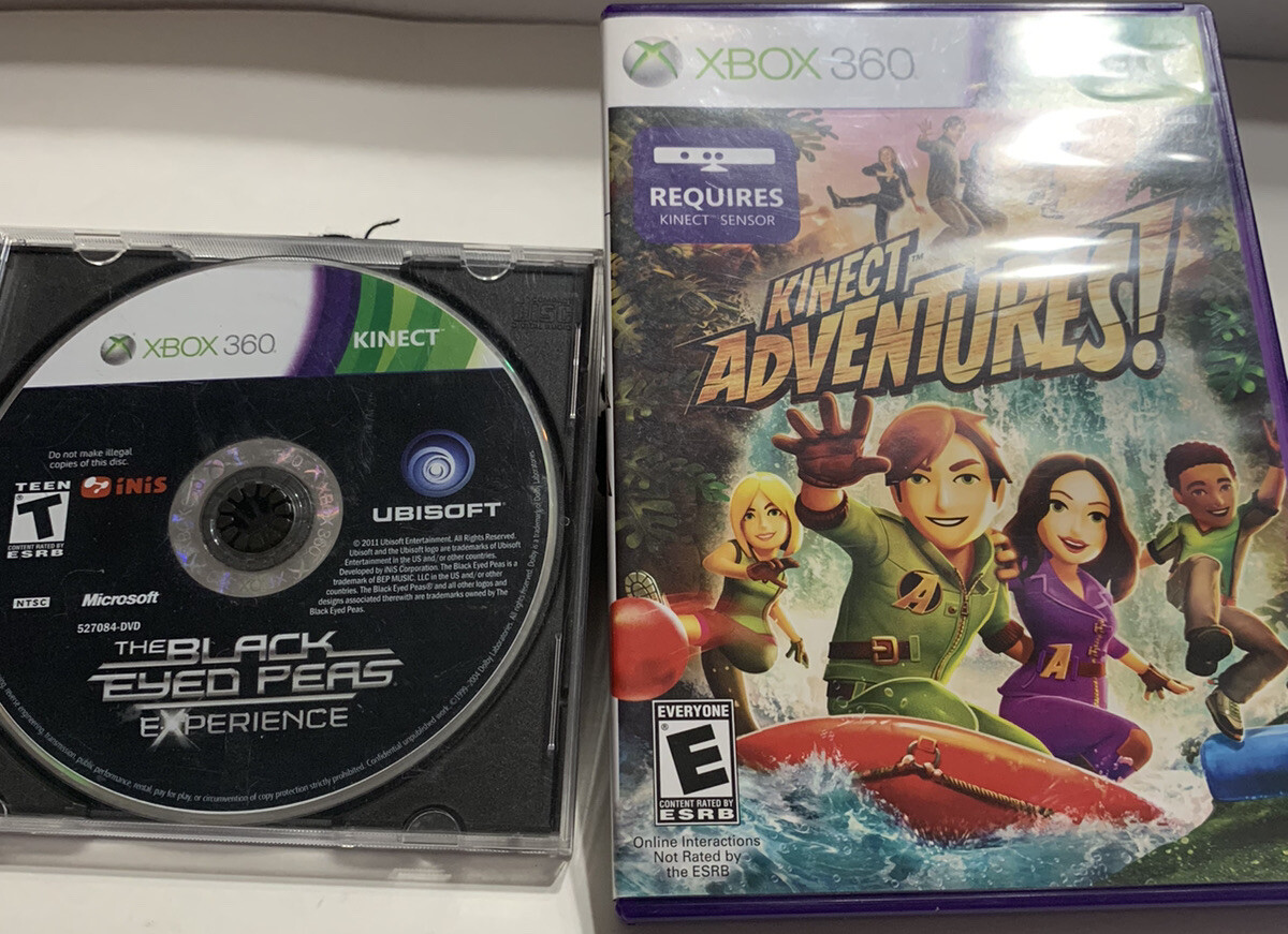 xbox 360 Kinect Adventures! & The black Eyes Peas Experience