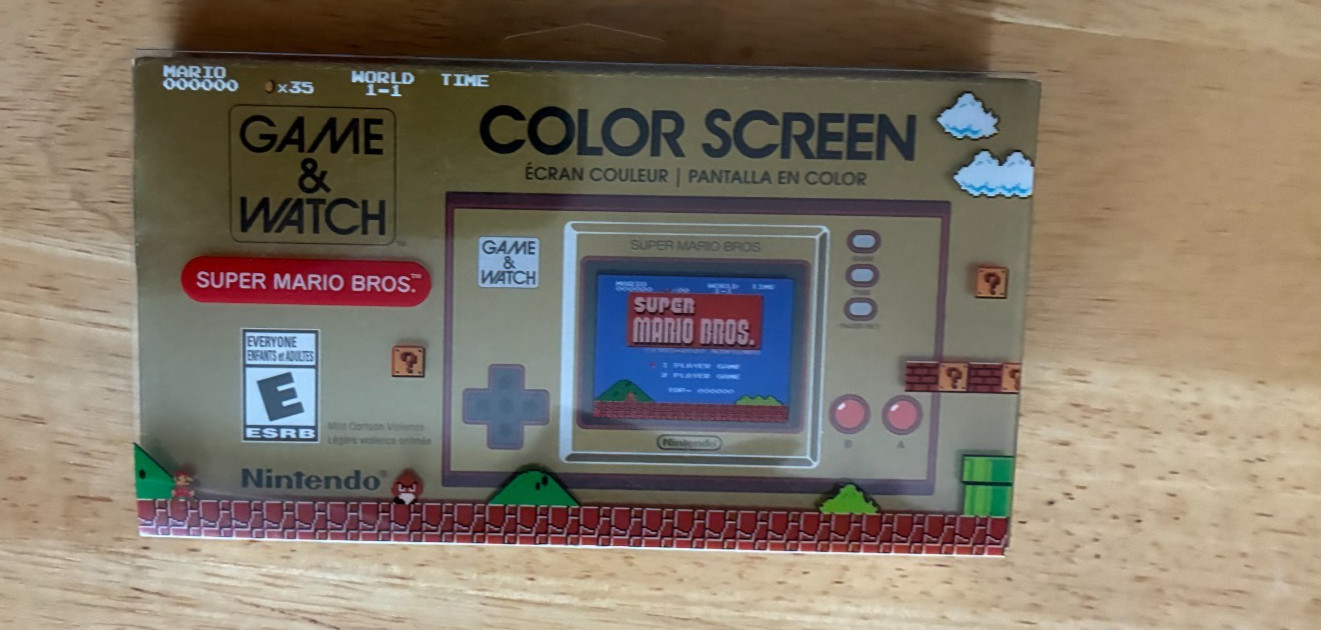 Nintendo Game and Watch Super Mario Bros Color Screen *NEW and Sealed*