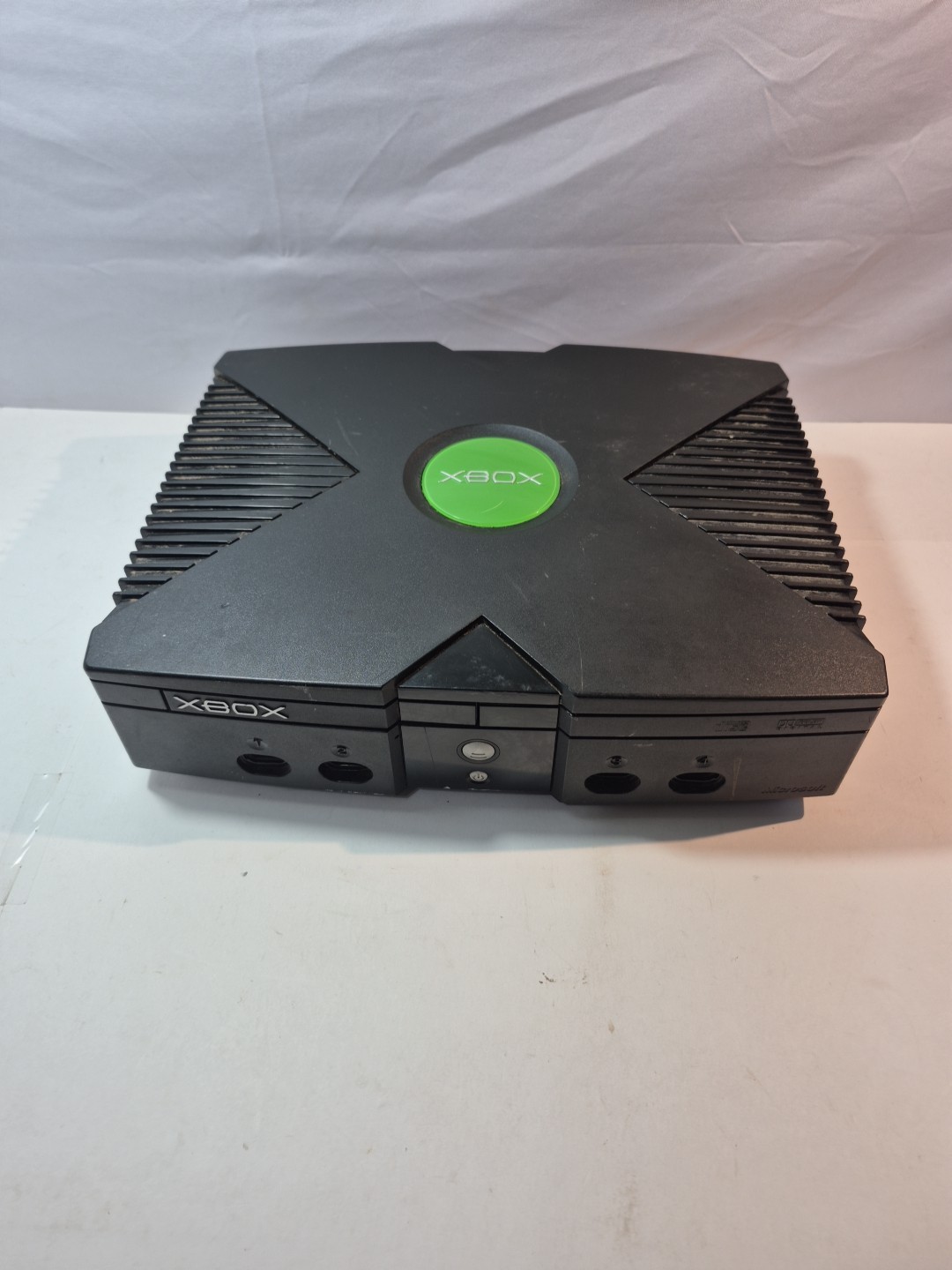 Original Xbox Console Only For Parts Or Repair Tray Sticks Yellow Light Blinks