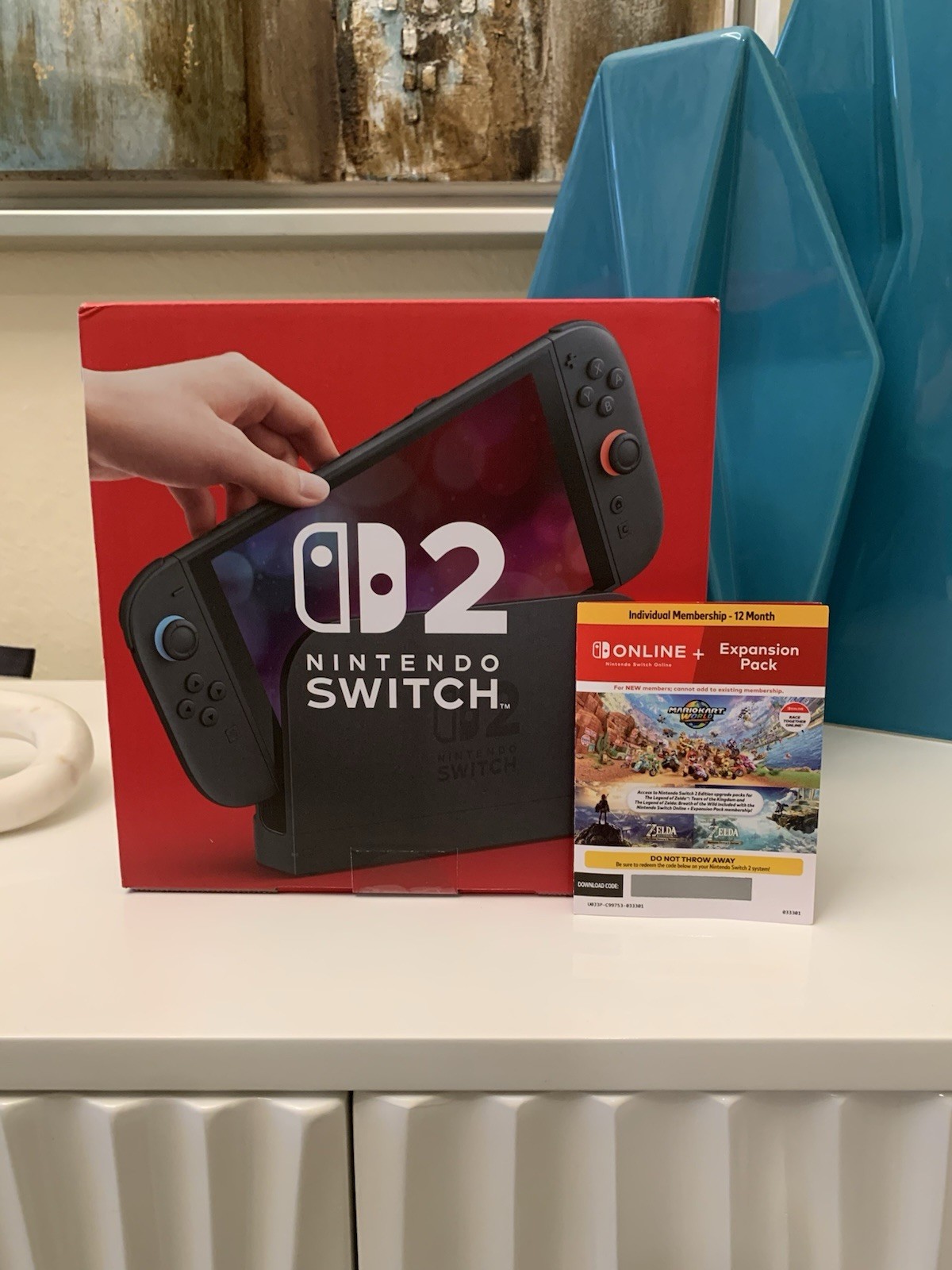 Nintendo Switch 2 Mario Kart World Bundle+12Month NSO+Expansion Pack Membership