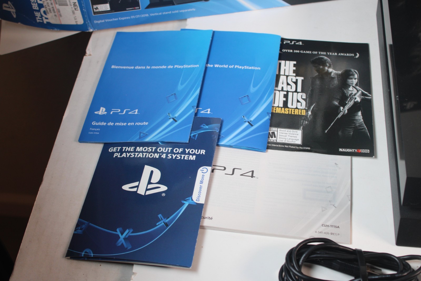 Sony PS3 Slim 250gb The Last Of Us Edition Console with Box + 2 Controllers