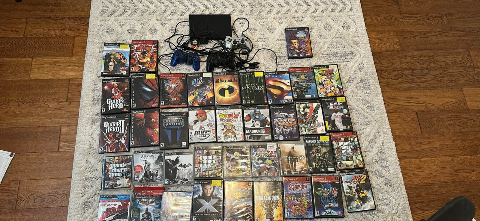 Sony PlayStation 2 Slim Launch Edition Charcoal Black Console plus games
