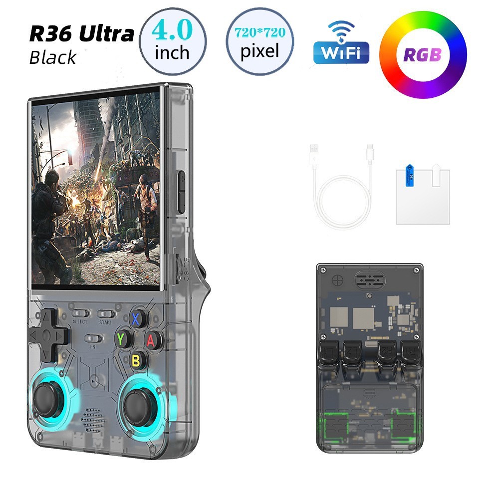 2026 New Upgraded R36 Ultra Retro Handheld Game Console, 128GB Mini Video Game
