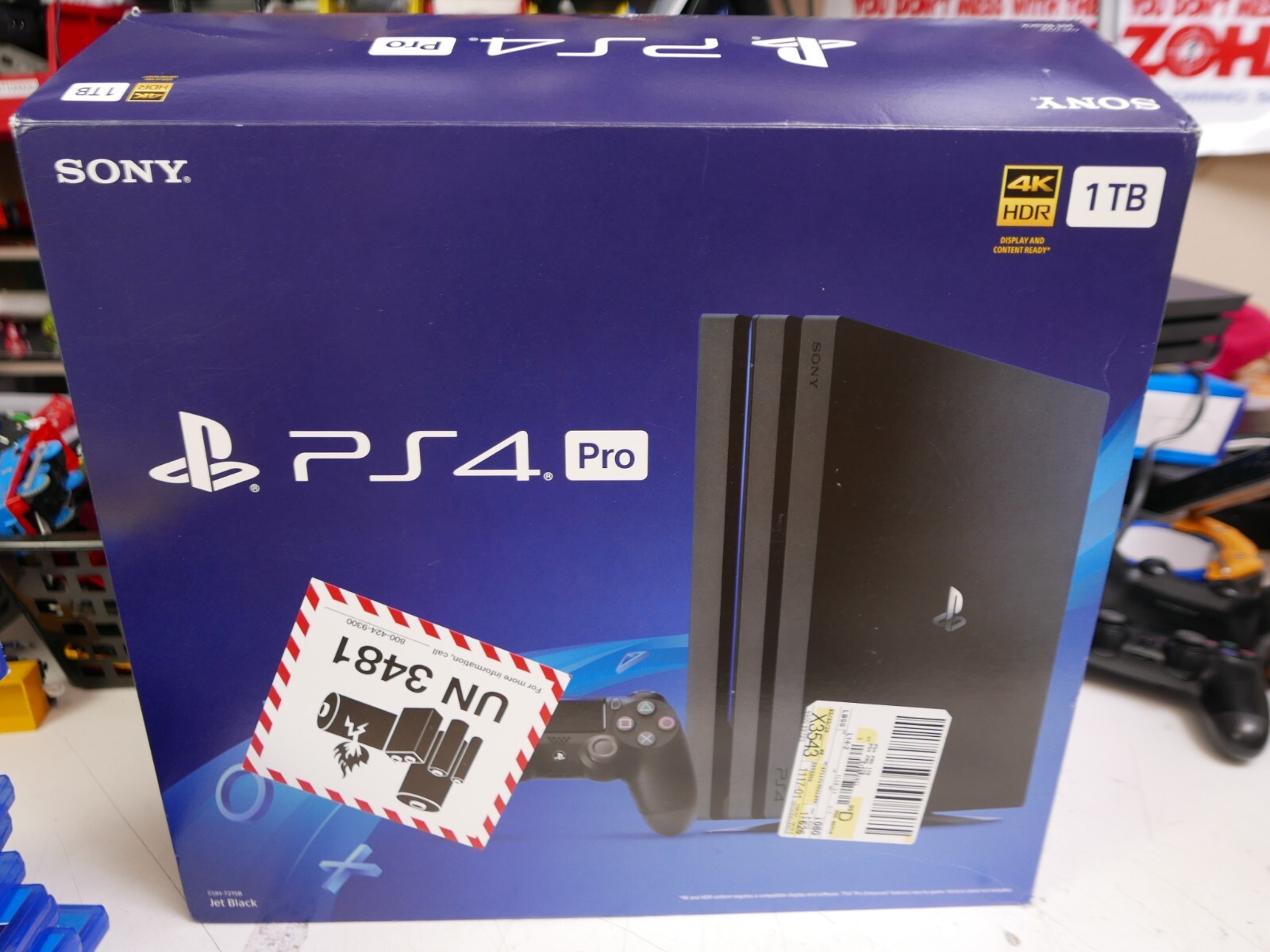Sony PlayStation 4 Pro 1TB Console – Black with kootek cooling stand