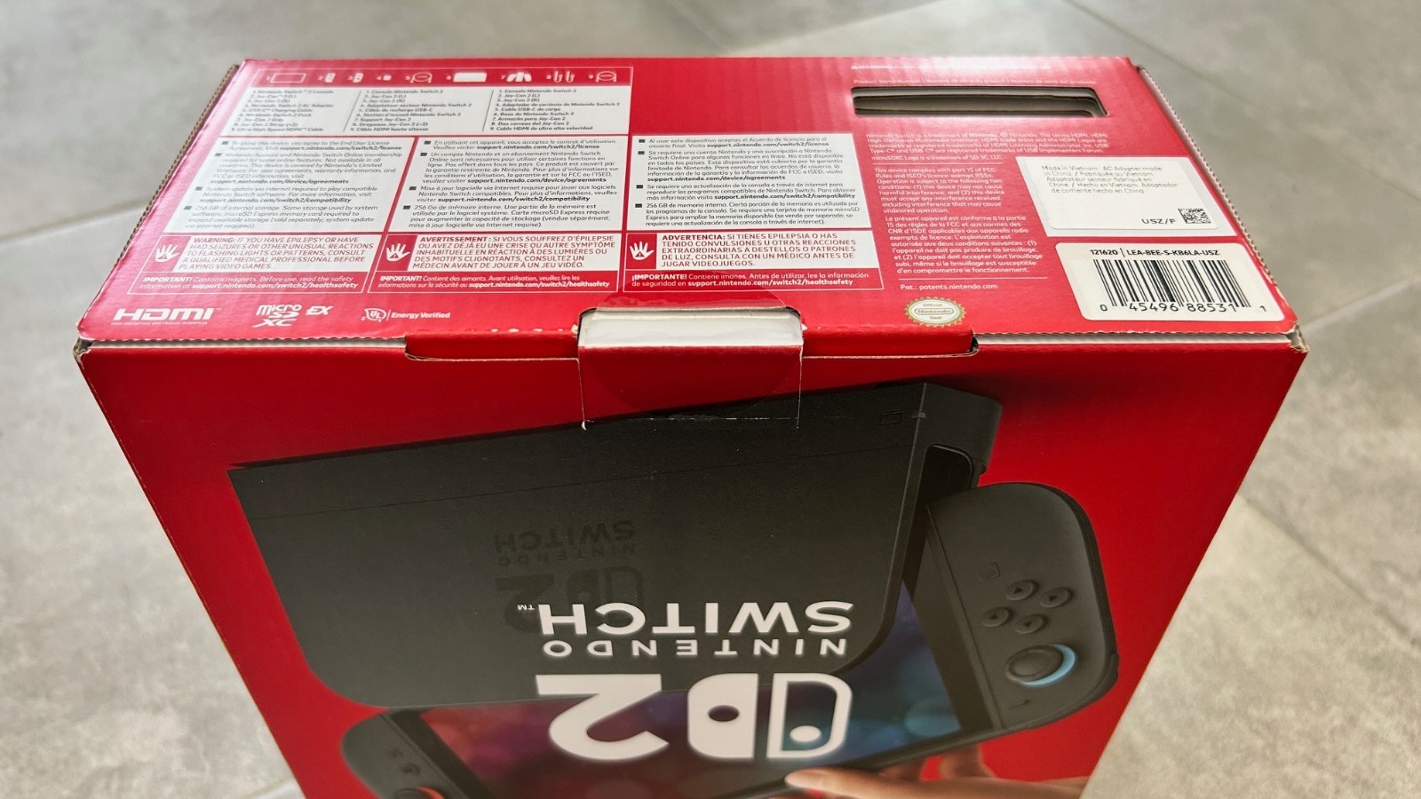 New! Nintendo Switch 2 Console + Mario Kart World + 256GB + Joy Con 2 Wheels
