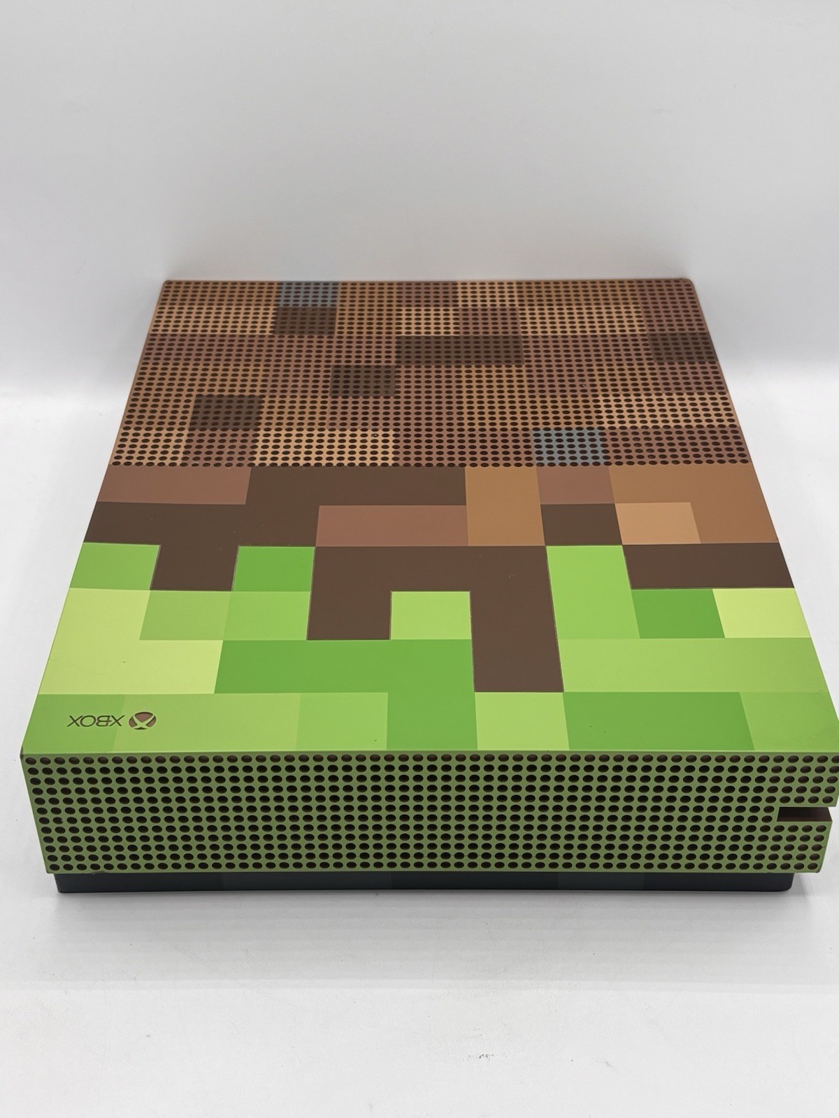 Microsoft Xbox One S Minecraft Limited Edition 1681 1TB Green Brown Console