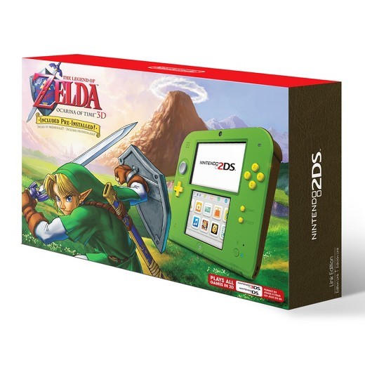 Nintendo 2DS CONSOLE Link Edition The Legend of Zelda Ocarina Time 3D NEW
